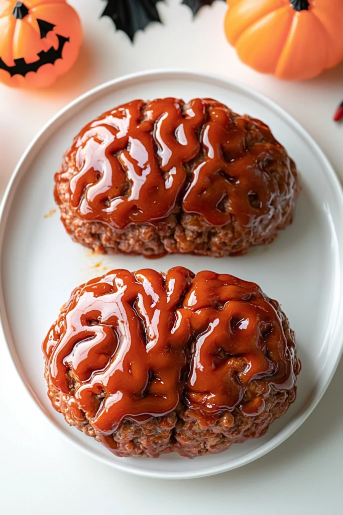 Homemade Halloween Brain Meatloaf