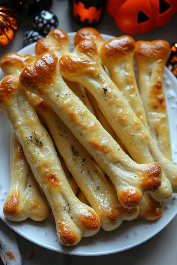Homemade Halloween Breadstick Bones