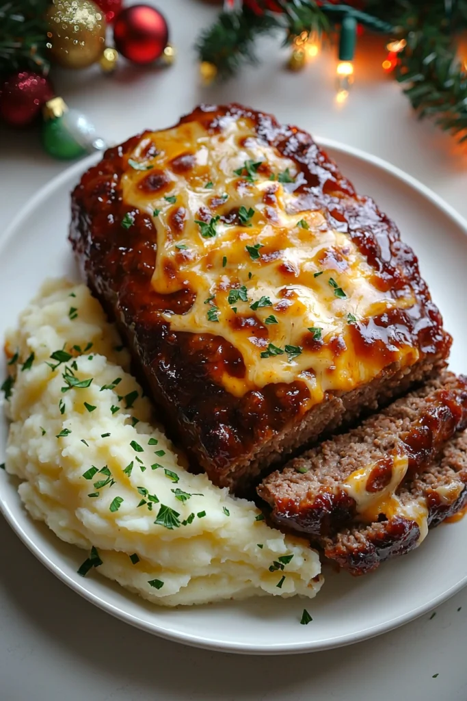 Homemade Meatloaf with Mashe