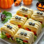 Homemade Mummy Veggie Wraps